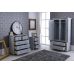 Handmade in England Crown 3 Piece Bedroom Set- Desing Doors in Grey