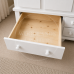 CROWN TRIPLE 4 DRAWER SHELVED WARDROBE IN GREY