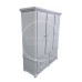 CROWN TRIPLE 4 DRAWER SHELVED WARDROBE IN GREY CROWN TRIPLE 4 DRAWER SHELVED WARDROBE IN GREY