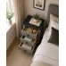 Handmade in England Country Solid Pine 3 Drawer Bedside Cabinet in Grey - Fully Assembled