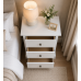 Dewsbury Junior 3 Drawer Bedside In White