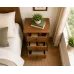 Handmade in England Dewsbury Solid Pine 3 Drawer Bedside Cabinet in Golden Oak Wax - Fully Assembled