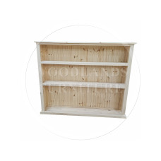 DEWSBURY SOLID PINE 2 SHELVED BOOKCASE IN NATURAL WOOD