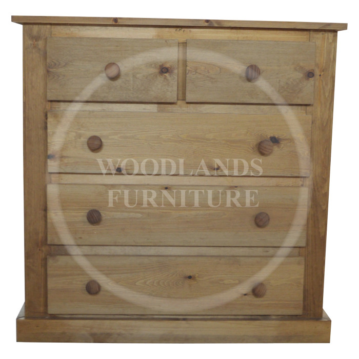 DEWSBURY SOLID PINE 2+3 DRAWER CHEST IN MEDIUM OAK WAX DEWSBURY SOLID PINE 2+3 DRAWER CHEST IN MEDIUM OAK WAX