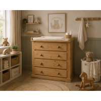 DEWSBURY SOLID PINE 4 DRAWER CHEST OF DRAWERS WITH BABY CHANGER TOP DEWSBURY SOLID PINE 4 DRAWER CHEST OF DRAWERS WITH BABY CHANGER TOP