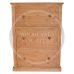 Handmade in England Dewsbury Solid Pine 3 Drawer Deep Chest of Drawers in Light Oak Wax - Fully Assembled