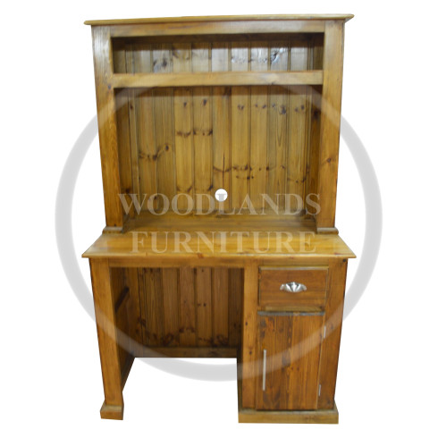 DEWSBURY SOLID PINE OFFICE DESK STATION IN KENILWORTH POLISHED