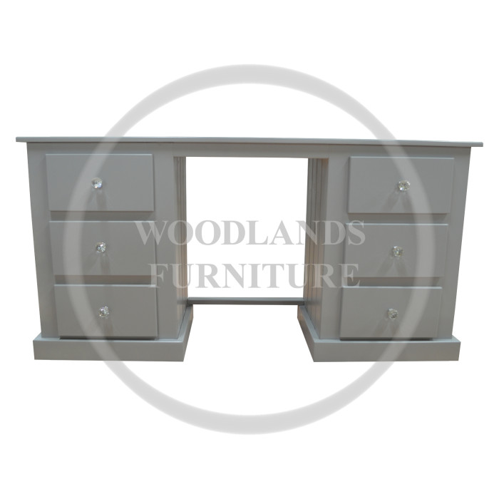 DEWSBURY SOLID PINE 6 DRAWER DRESSING TABLE IN GREY DEWSBURY SOLID PINE 6 DRAWER DRESSING TABLE IN GREY