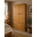 DEWSBURY PINE GENT + LADIES 2 PIECE BEDROOM SET IN LIGHT OAK WAX DEWSBURY PINE GENT + LADIES 2 PIECE BEDROOM SET IN LIGHT OAK WAX