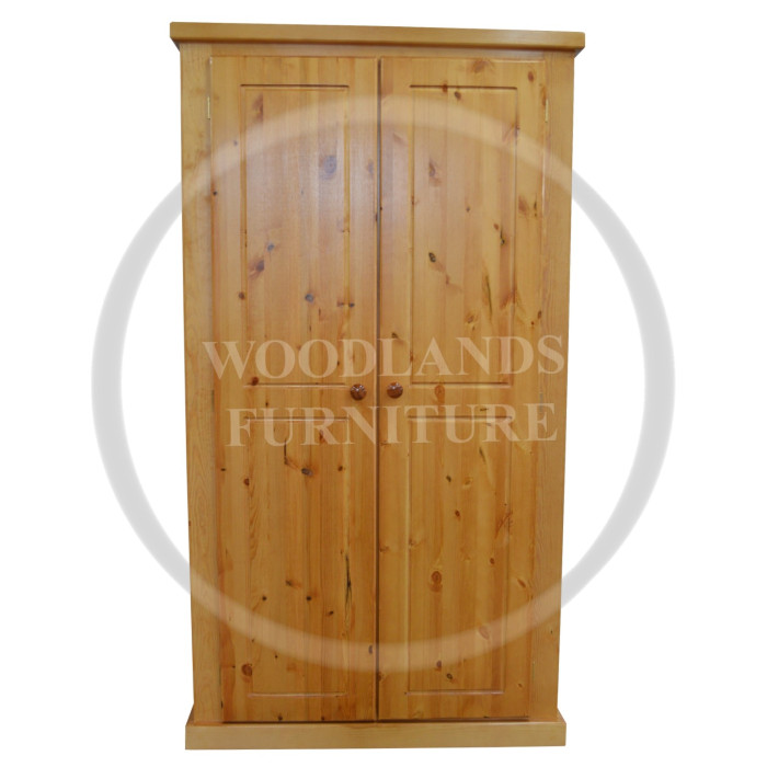 DEWSBURY SOLID PINE FULL HANGING LADIES SHELVED WARDROBE IN LIGHT OAK POLISHED DEWSBURY SOLID PINE FULL HANGING LADIES SHELVED WARDROBE IN LIGHT OAK POLISHED