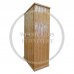 DEWSBURY SOLID PINE FULL HANGING LADIES SHELVED WARDROBE