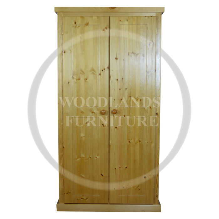 DEWSBURY SOLID PINE FULL HANGING LADIES WARDROBE IN ANTIQUE POLISHED DEWSBURY SOLID PINE FULL HANGING LADIES WARDROBE IN ANTIQUE POLISHED