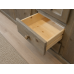 Dewsbury Solid Pine 5 Door 2 Drawer Mirrored Wardrobe In Medium Oak