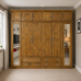 Handmade in the UK Solid Pine 6 Door 4 Drawer Shelved Mirrored Wardrobe with Top Box - Dewsbury Kenilworth Polished (Made to Measure)