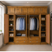 Dewsbury Solid Pine 6 Door 4 Drawer Shelved Mirrored Wardrobe With Topbox In Kenilworth Polished