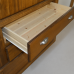 Dewsbury Solid Pine 6 Door 4 Drawer Shelved Mirrored Wardrobe With Topbox In Kenilworth Polished