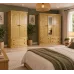 UK Handmade Pine Triple 2 Piece Bedroom Furniture Set - Dewsbury Light Oak Polished (Custom Finish Options)