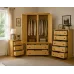 British Handmade Solid Pine 3 Piece Bedroom Furniture Set - Dewsbury Antique Polished (Custom Finish Options)