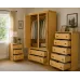 British Handmade Solid Pine 3 Piece Bedroom Furniture Set - Dewsbury Antique Polished (Custom Finish Options)