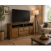 UK Handmade Solid Pine 2 Door 3 Drawer TV Cabinet - Dewsbury Kenilworth Polished - Fully Assembled (Bespoke Sizes)