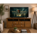 UK Handmade Solid Pine 2 Door 3 Drawer TV Cabinet - Dewsbury Kenilworth Polished - Fully Assembled (Bespoke Sizes)