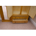 Handmade in England Dewsbury Pine Triple Full Mirrored Wardrobe in Light Oak Wax