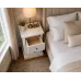 Dewsbury Line 2 Drawer Deep Bedside Cabinet In White