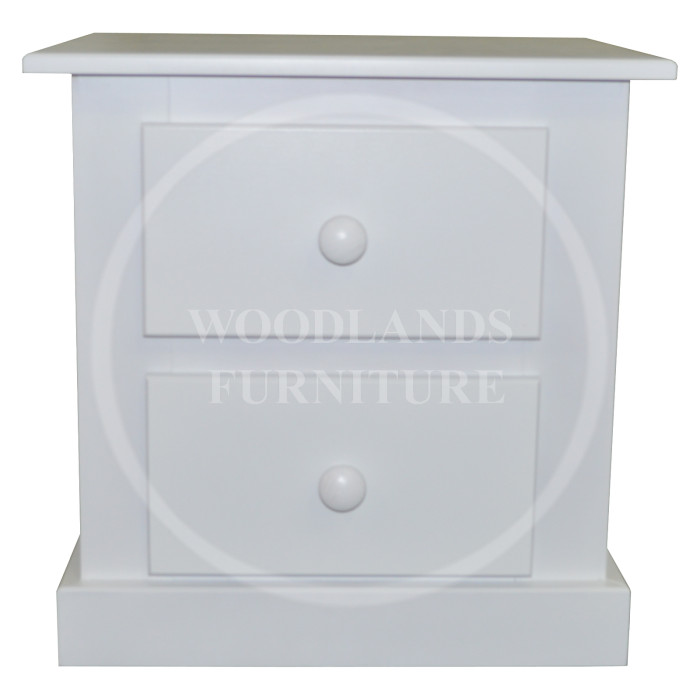 DEWSBURY 2 DRAWER BEDSIDE IN WHITE DEWSBURY 2 DRAWER BEDSIDE IN WHITE