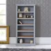 British Handmade 5 Shelf Bookcase - Dewsbury Grey with Light Oak Shelves British Handmade 5 Shelf Bookcase - Dewsbury Grey with Light Oak Shelves