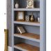 British Handmade 5 Shelf Bookcase - Dewsbury Grey with Light Oak Shelves