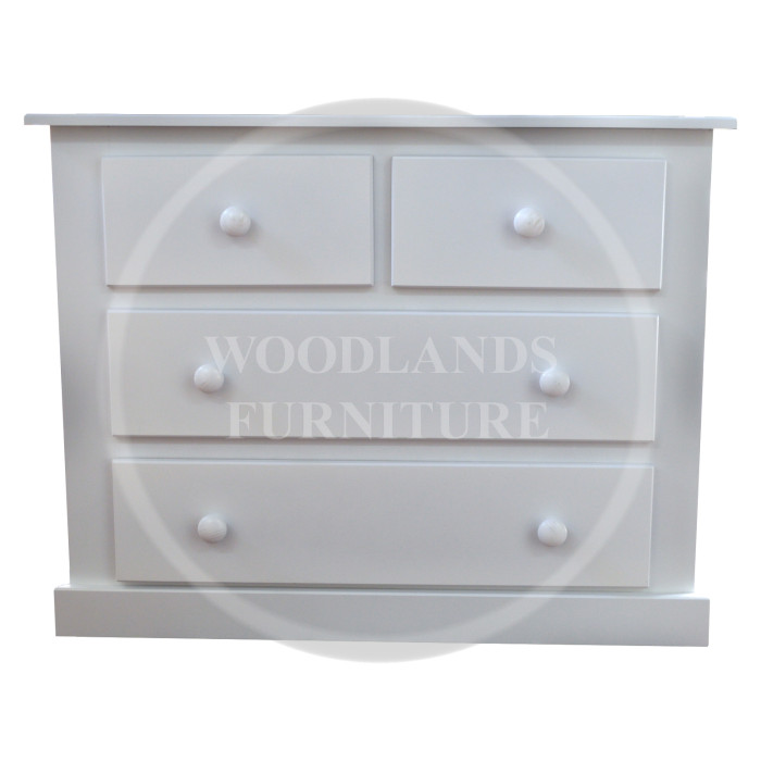 DEWSBURY 2+2 DRAWER CHEST IN WHITE