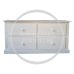 Handmade in England Dewsbury 2+2 Drawer Chest of Drawers (Wide) in White
