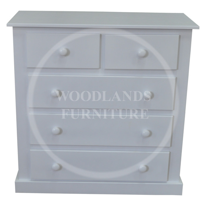 DEWSBURY 2+3 CHEST OF DRAWERS IN WHITE DEWSBURY 2+3 CHEST OF DRAWERS IN WHITE