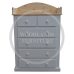 UK Handmade 2+4 Drawer 90cm Wide Chest of Drawers with Splashback - Dewsbury White (Made to Measure)