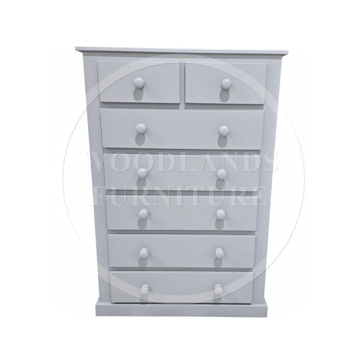 DEWSBURY 2+5 DRAWER CHEST IN WHITE DEWSBURY 2+5 DRAWER CHEST IN WHITE