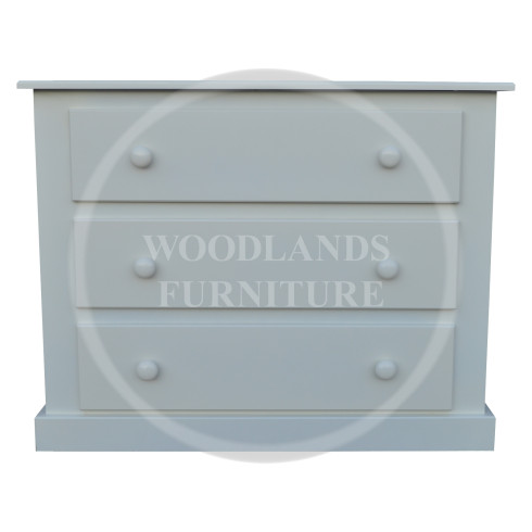 DEWSBURY 3 DRAWER CHEST IN WHITE