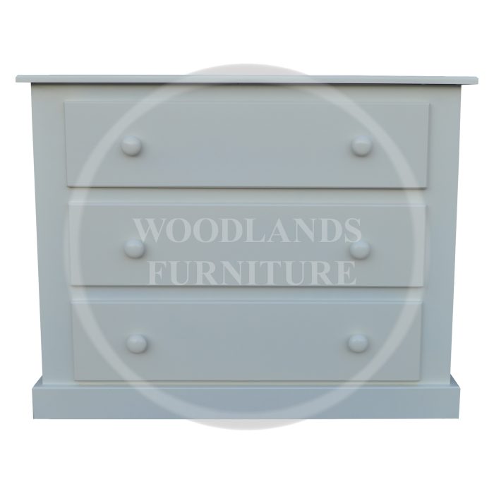 Dewsbury 3 Drawer Chest In White