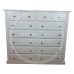 UK Handmade 4+10 Drawer 166cm Wide Chest of Drawers - Dewsbury White (Made to Measure)