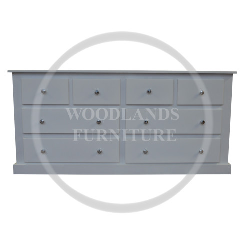 DEWSBURY 4+4 DRAWER CHEST OF DRAWERS IN WHITE