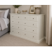 UK Handmade 4+6 Drawer 166cm Wide Chest of Drawers - Dewsbury Ivory (Made to Measure)