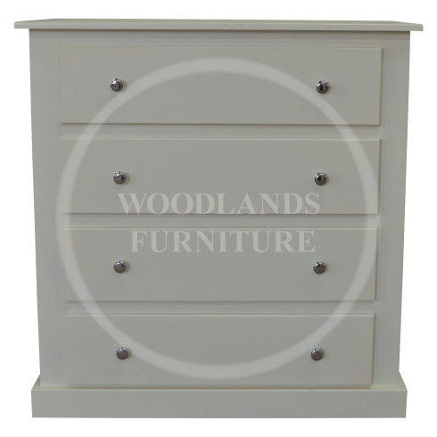 DEWSBURY 4 DRAWER CHEST OF DRAWERS IN IVORY