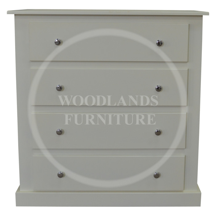 DEWSBURY 4 DRAWER CHEST OF DRAWERS IN IVORY