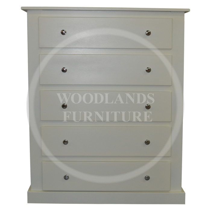 DEWSBURY 5 DRAWER CHEST IN IVORY DEWSBURY 5 DRAWER CHEST IN IVORY
