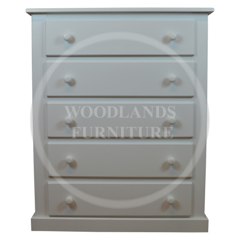 DEWSBURY 5 DRAWER CHEST IN WHITE