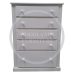 UK Handmade 5 Drawer 90cm Wide Chest of Drawers - Bottom Drawer Deep - Dewsbury White - Fully Assembled (Made to Measure)