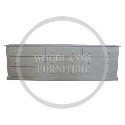 Dewsbury 9 Drawer Chest In White