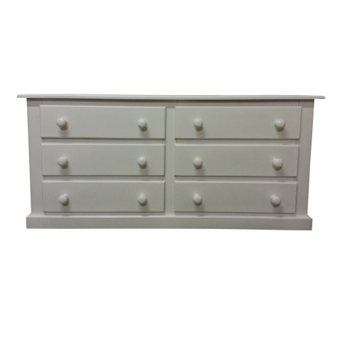 DEWSBURY 6 DRAWER CHEST WIDE IN IVORY