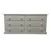 UK Handmade 6 Drawer 166cm Wide Chest of Drawers Wide - Dewsbury Ivory - Fully Assembled (Made to Measure)