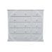 Handmade in England Dewsbury 10 Drawer Chest of Drawers- Small Drawers On Right - in White