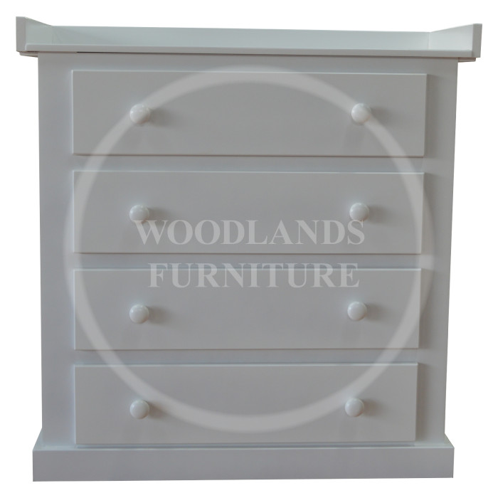 DEWSBURY 4 DRAWER CHEST OF DRAWERS WITH BABY CHANGER TOP DEWSBURY 4 DRAWER CHEST OF DRAWERS WITH BABY CHANGER TOP